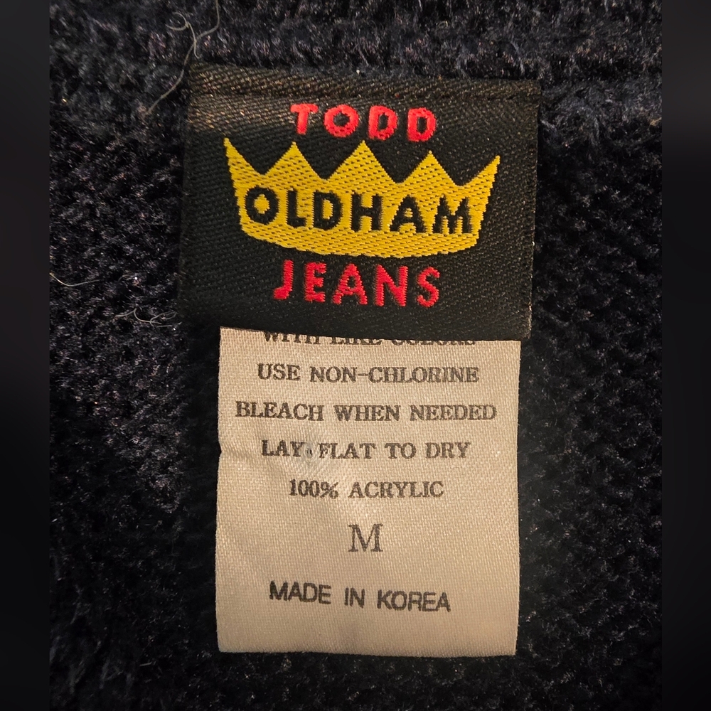 Vintage Todd Oldham Jeans Sweater Tank Top Size Medium - Picture 3 of 9